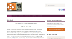Desktop Screenshot of ojaifilmsociety.org